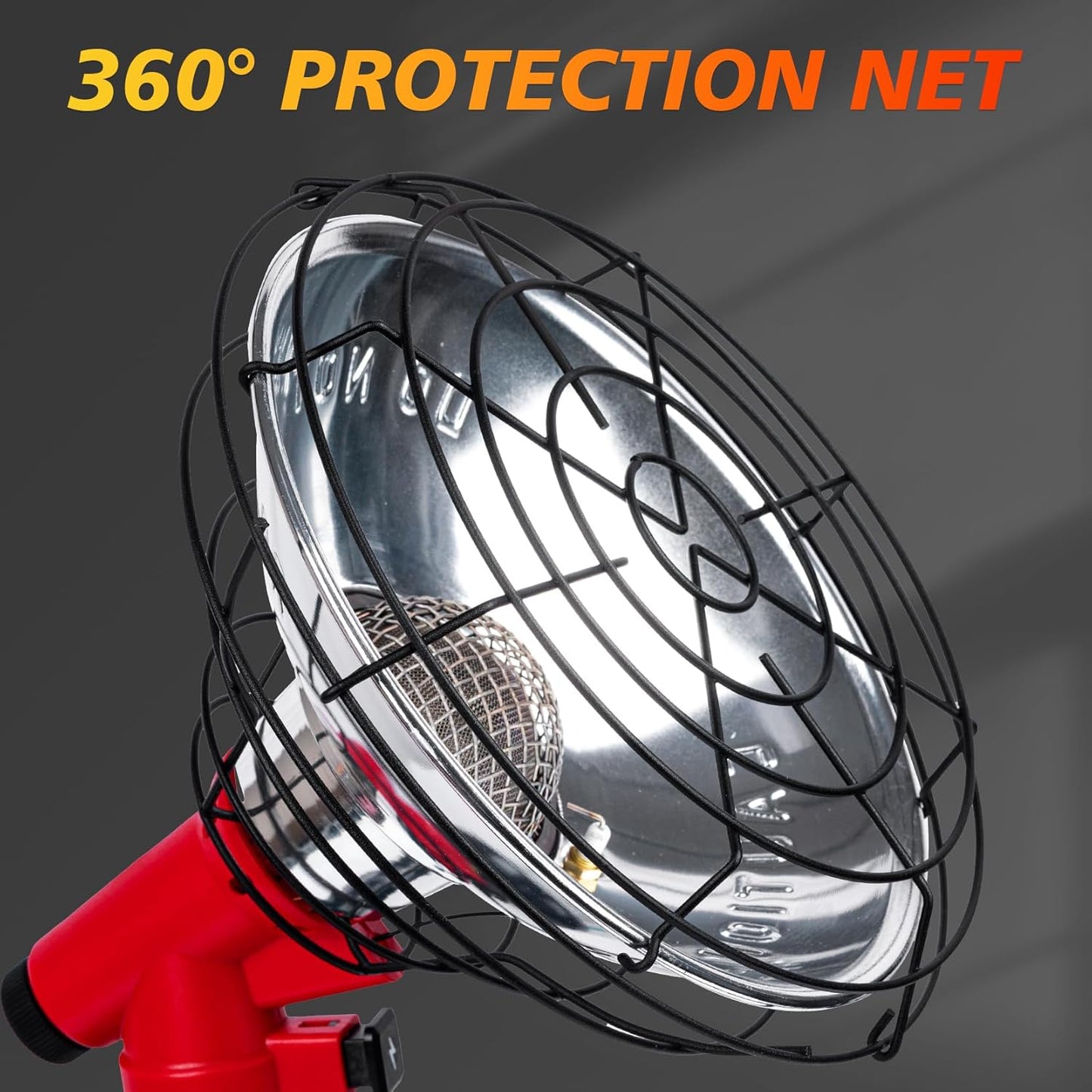 Golf Cart Heater, Propane Heater 6500-BTU, 2 in 1 Portable Propane Heater for Golf and Camping, Golf Cart Accessories Winter Heating Helpers（1LB Propane Tank is Not Included）