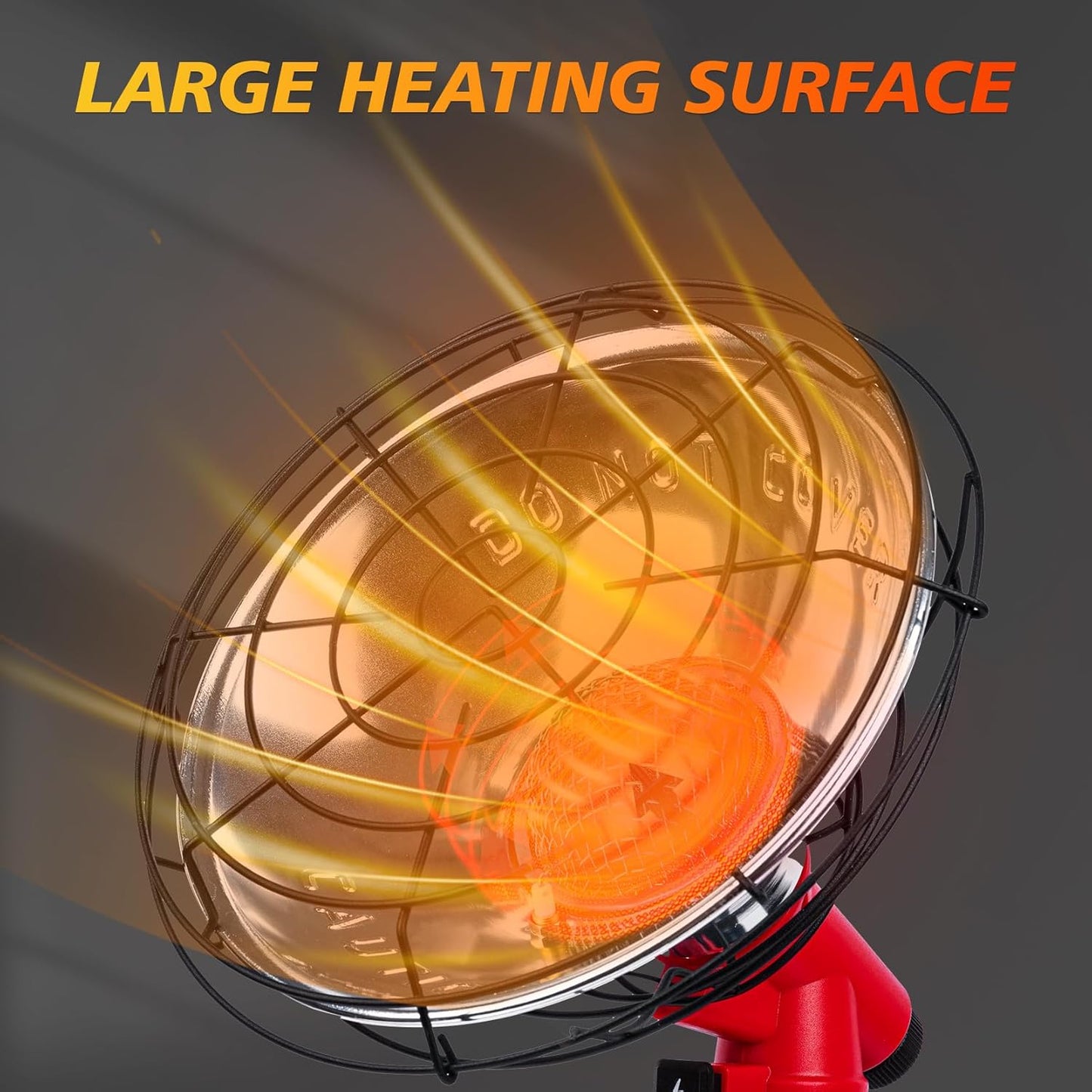 Golf Cart Heater, Propane Heater 6500-BTU, 2 in 1 Portable Propane Heater for Golf and Camping, Golf Cart Accessories Winter Heating Helpers（1LB Propane Tank is Not Included）